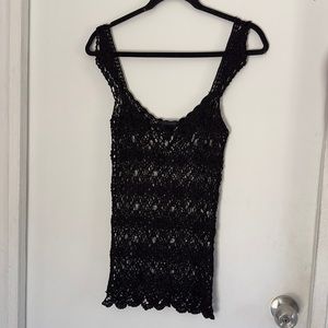 THE LIMITED HANDKNIT flowers top